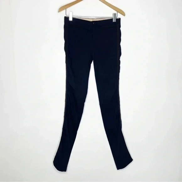 Rag & Bone Skinny Black Side Stripe Pants Size 2 - Picture 5 of 6